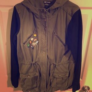 Hooded army jacket